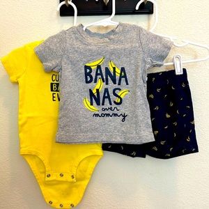 Bananas Over Mommy 3 piece outfit